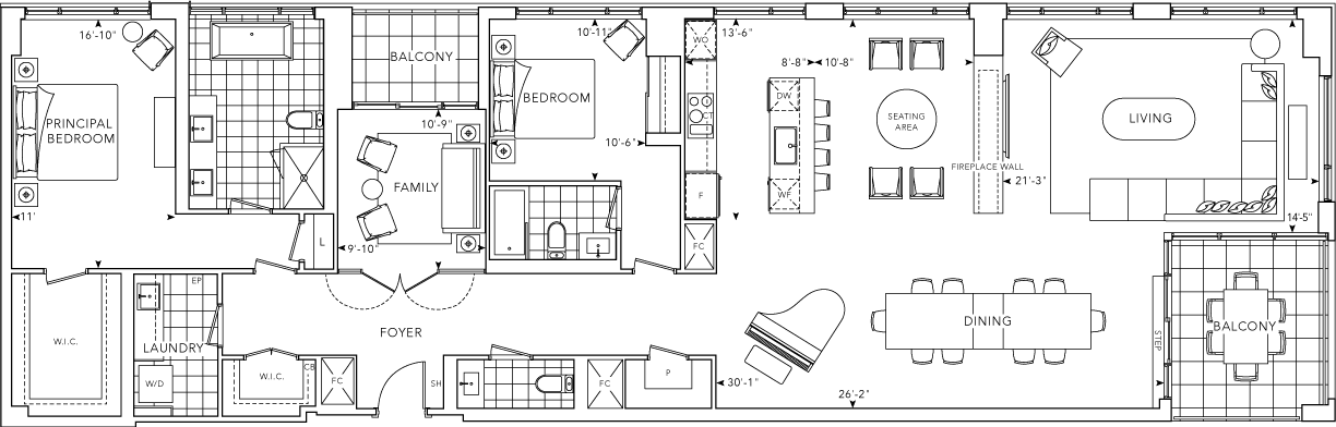 The Well Signature 2Z+F Floorplan