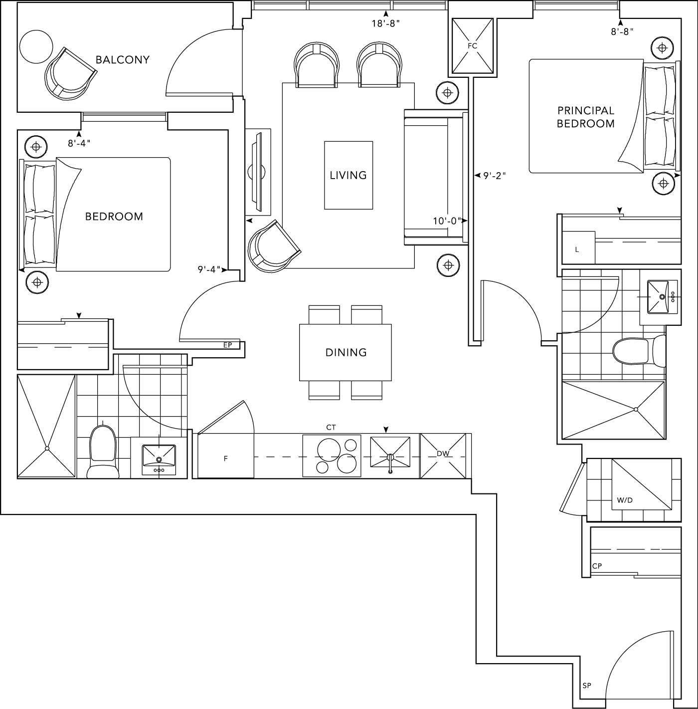MRKT Suite PH01 Floorplan