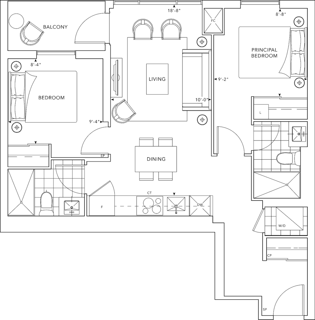MRKT Suite PH01 Floorplan