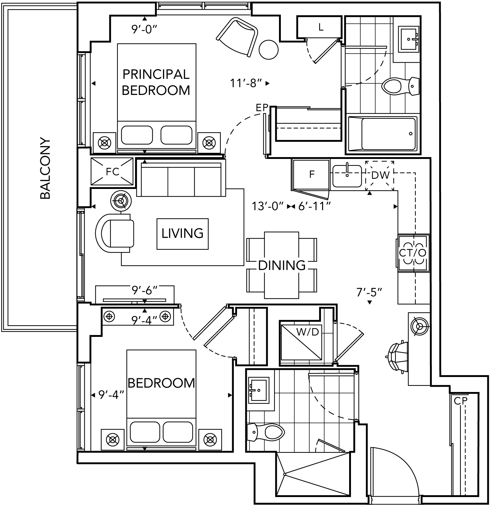 6080 2J Floorplan