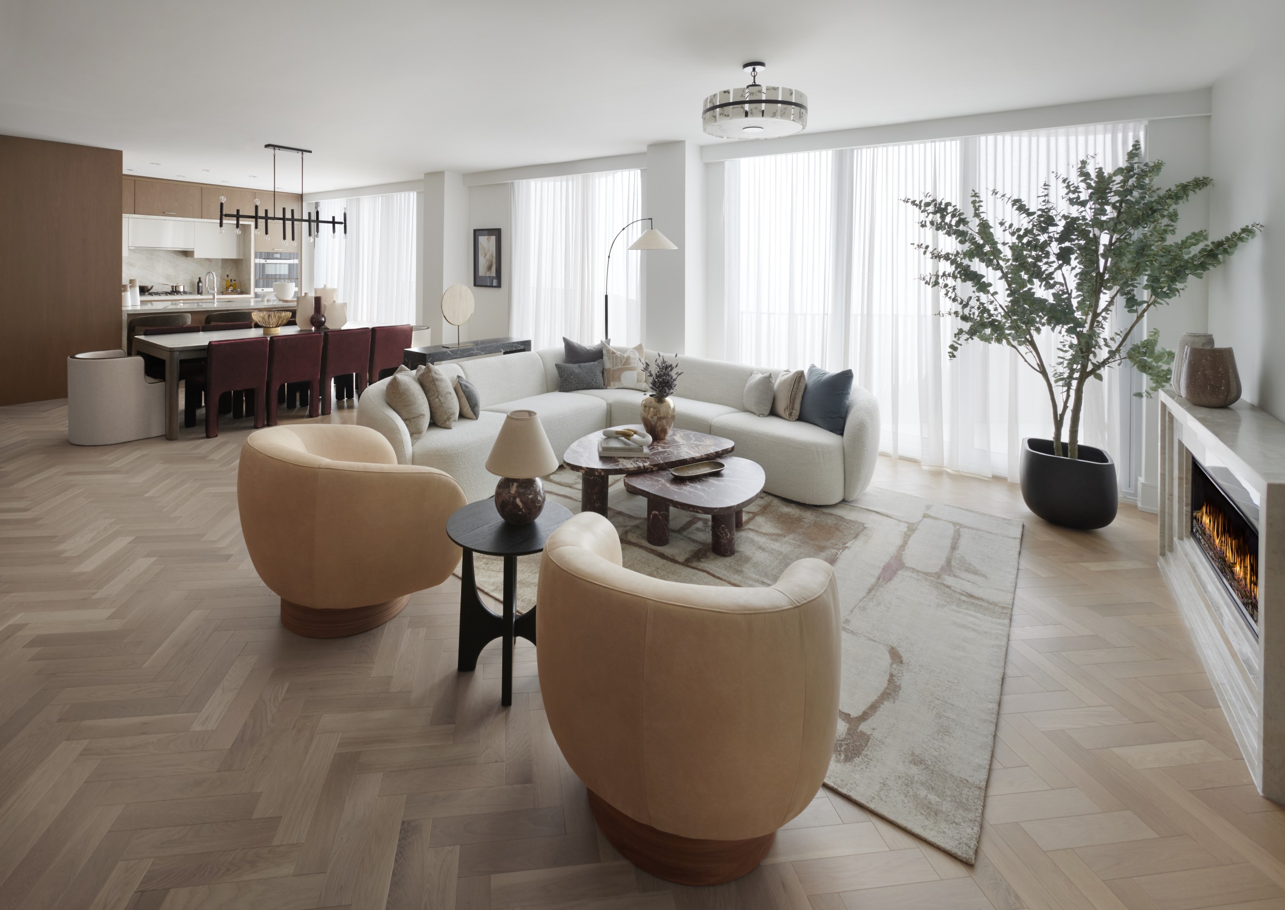 Aqualuna Suite 1107 Living and Dining Room