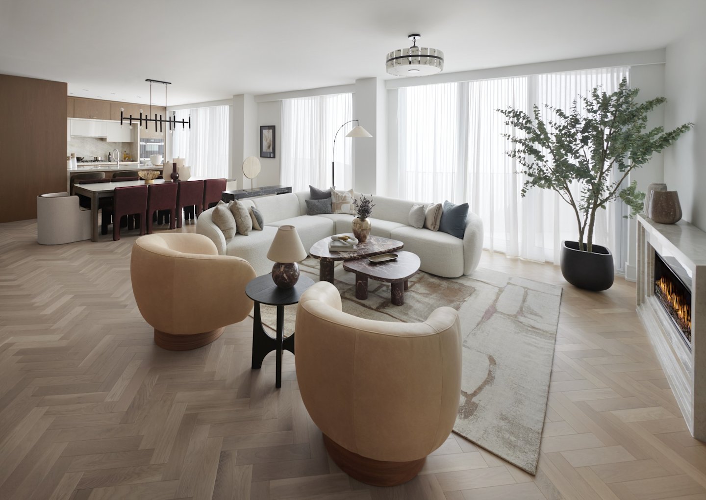 Aqualuna Suite 1107 Living and Dining Room