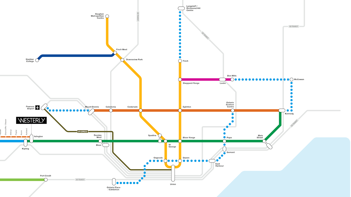 Westerly Transit & Connectivity Map