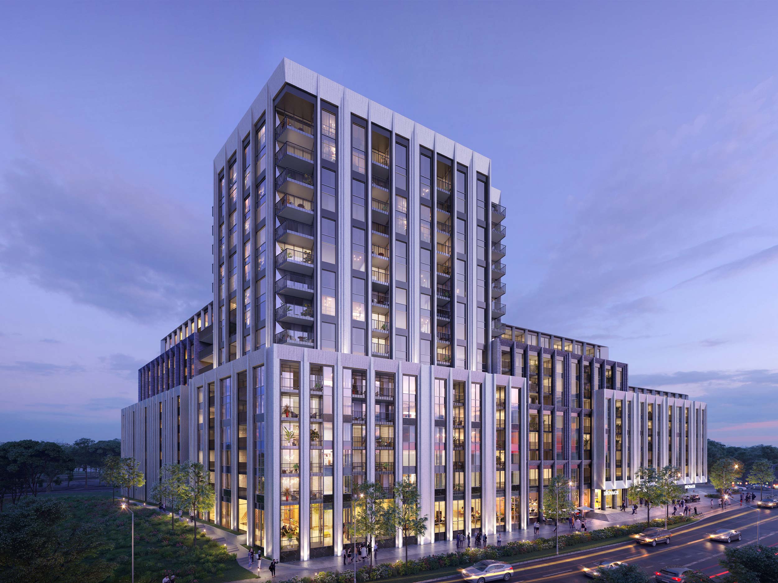 Proposed building rendering of 3100 Bloor