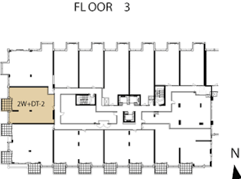 Auberge 2W+DT-2 (Suite 341) Floorkey