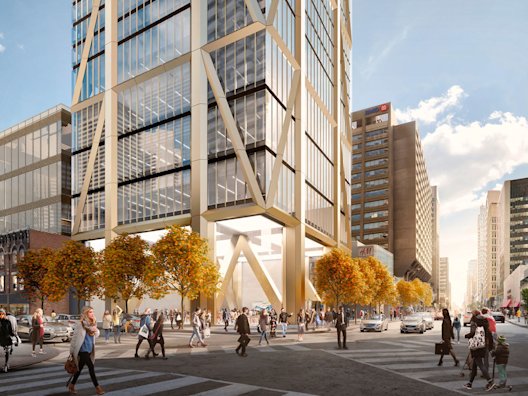 One Bloor West Ground Level Streetscape