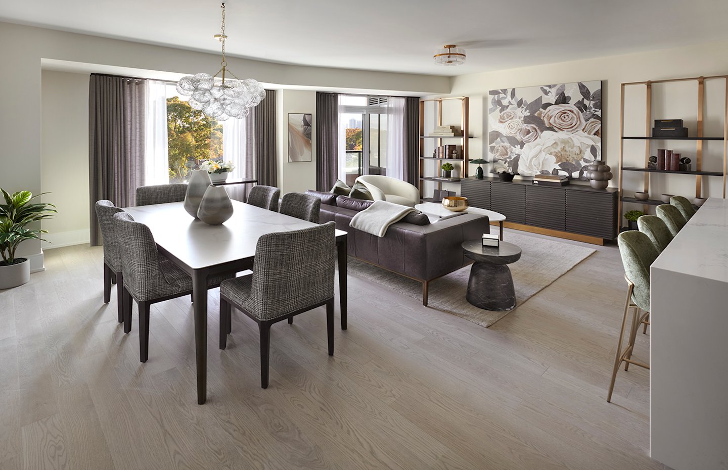 Edenbridge suite 307 Living Dining Room