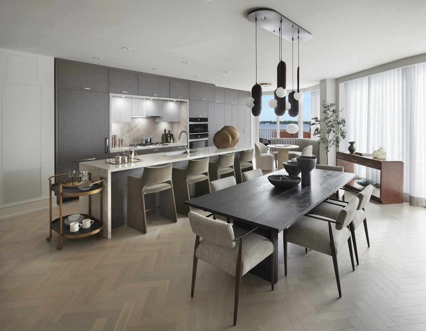 Aqualuna Suite 815 Kitchen and Dining Room