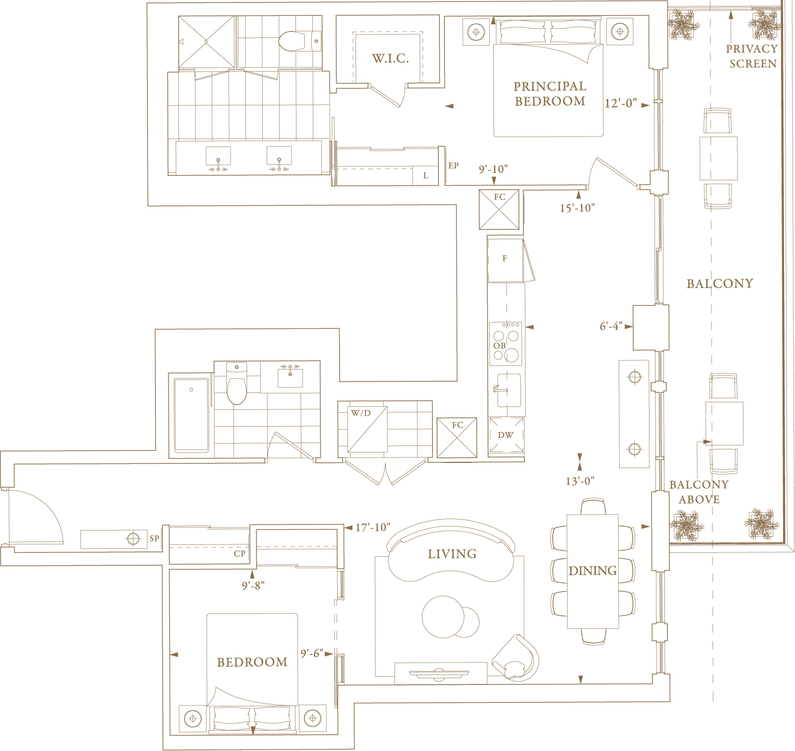 Royal Bayview Suite 215 Floorplan