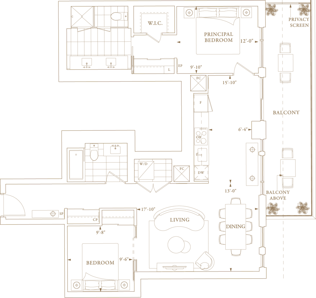 Royal Bayview Suite 215 Floorplan