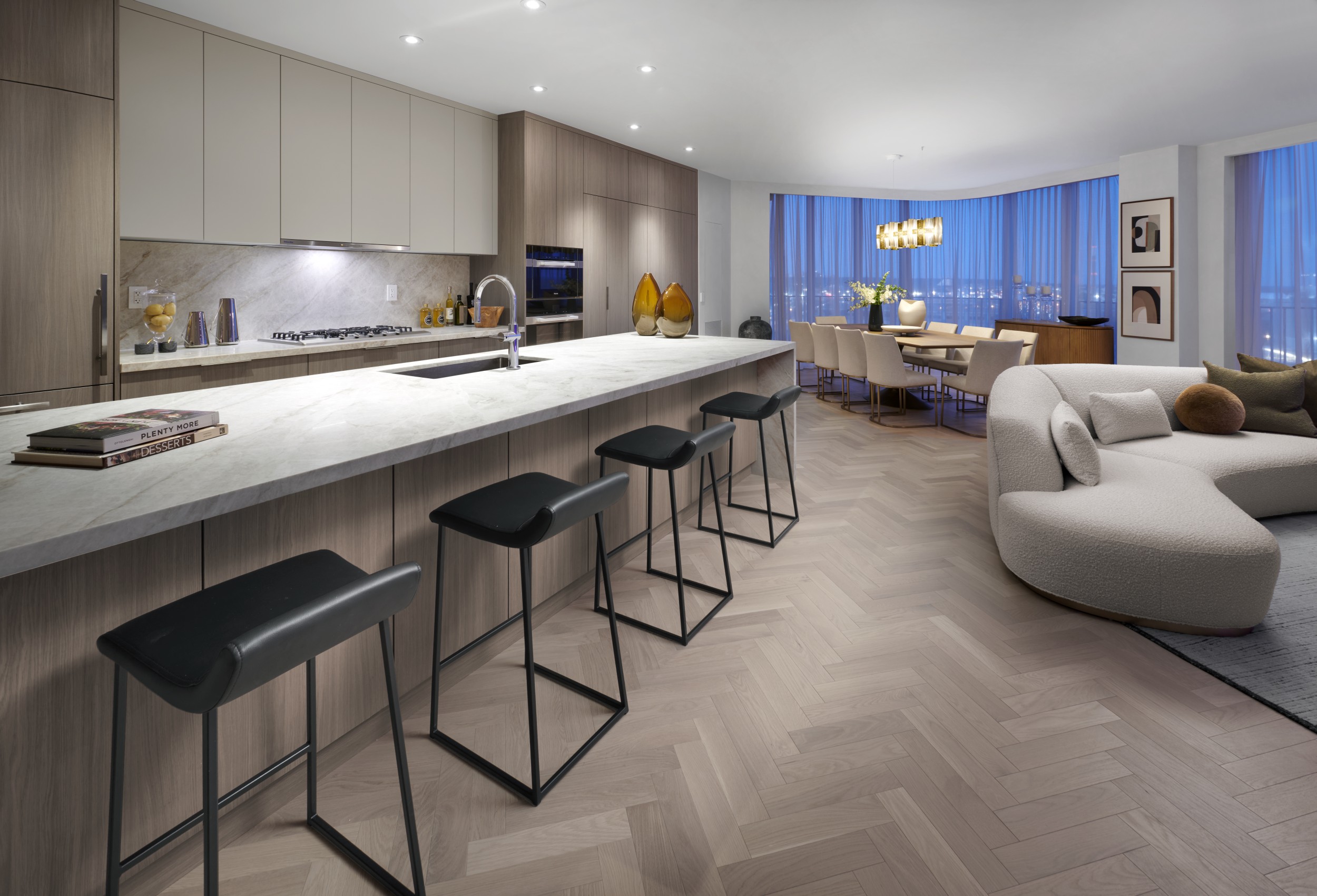 Aqualuna Suite LPH03 Kitchen, Living and Dining Area