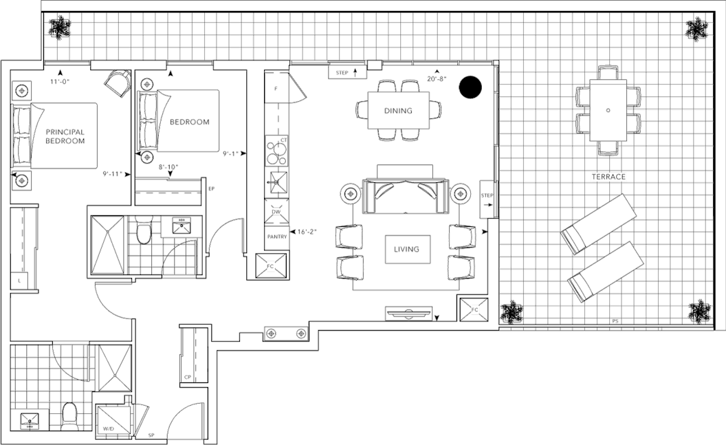 MRKT Condo Suite 512 Floorplan