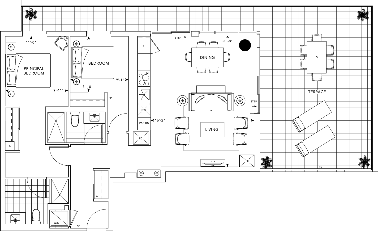 MRKT Condo Suite 2YTA Floorplan