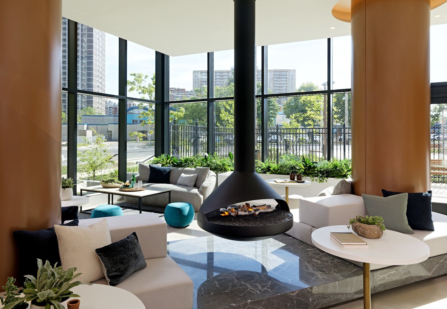Westerly 2 Upper Lounge Fireplace