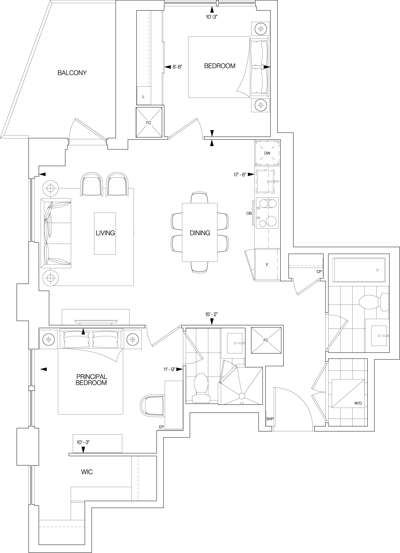Westerly 2 Suite 2213 Floorplan