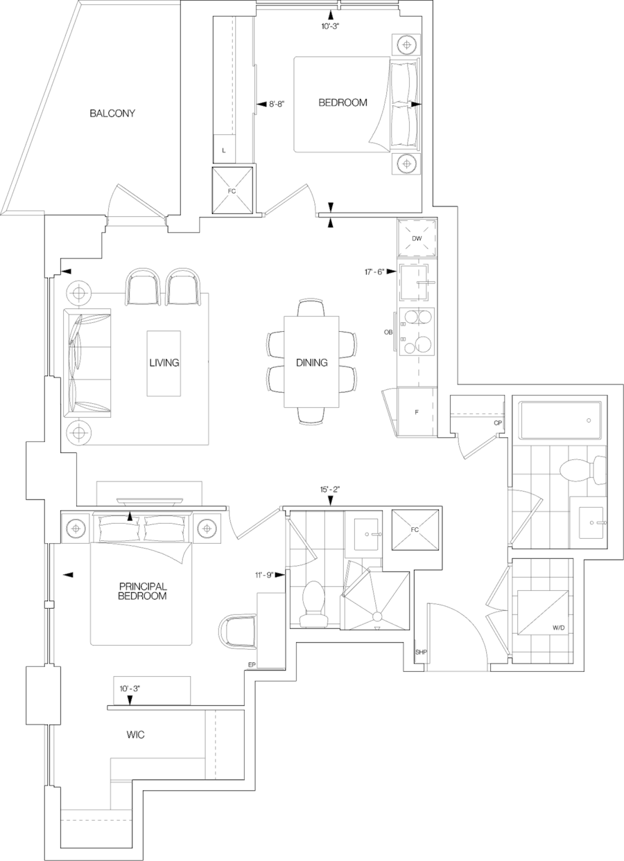 Westerly 2 Suite 2213 Floorplan