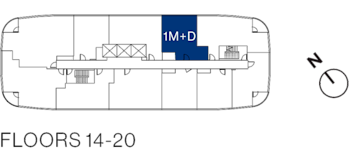 Westerly Suite 1602 Keyplate