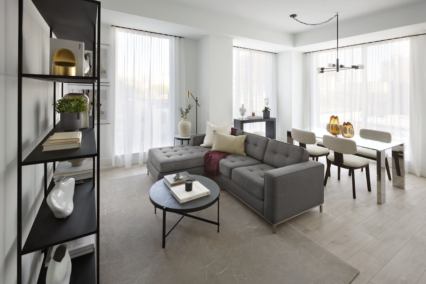 MRKT Suite 404 Living and Dining Room
