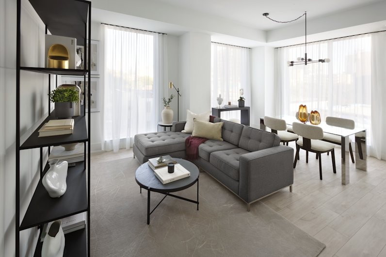 MRKT Suite 404 Living and Dining Room