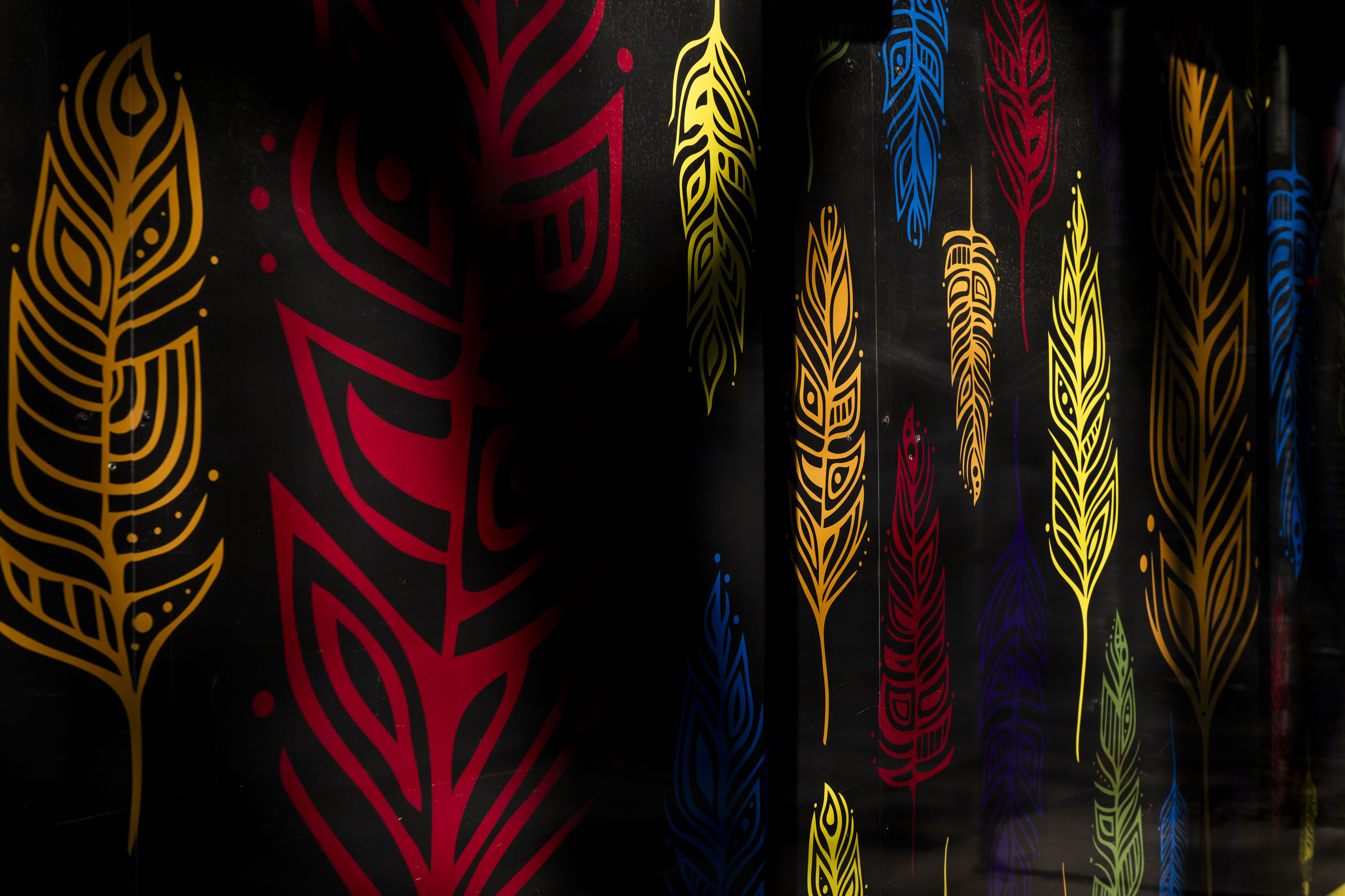 Indigenous artist Patrick Hunter's 'Pride' Feathers Artwork