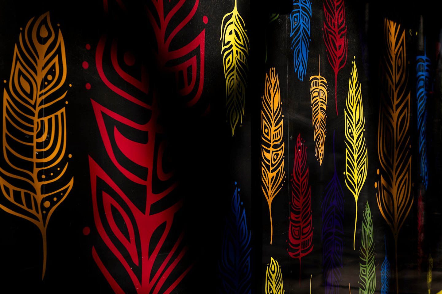 Indigenous artist Patrick Hunter's 'Pride' Feathers Artwork