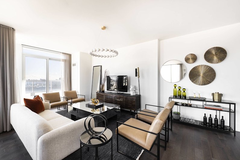 Auberge Model Suite 1504 Living Room