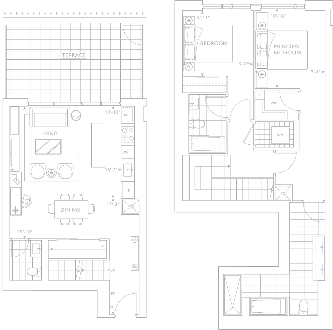 The Well Classic Series II Suite 501 Floorplan