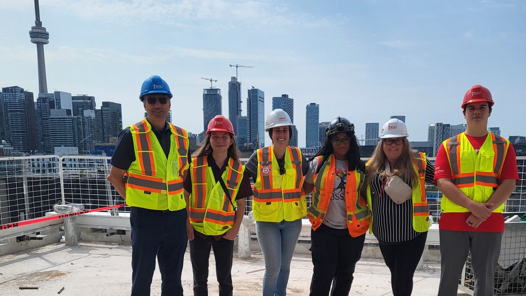 Urban Indigenous Education Centre Tour Photo on a Tridel construction site.