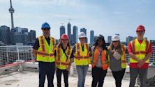 Urban Indigenous Education Centre Tour Photo on a Tridel construction site.