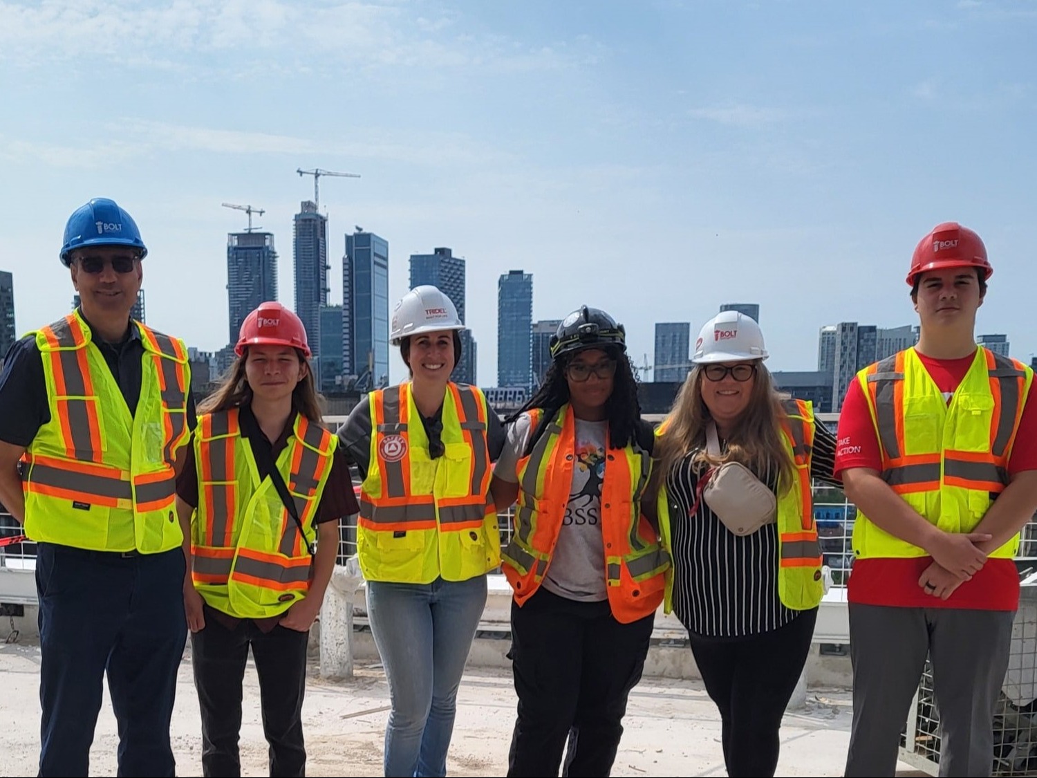 Urban Indigenous Education Centre Tour Photo on a Tridel construction site.