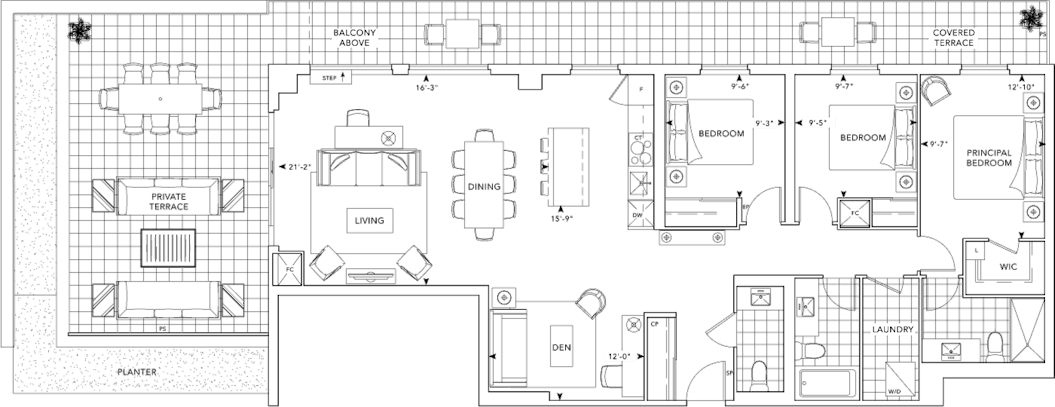 MRKT Condo Suite 1013 Floorplan