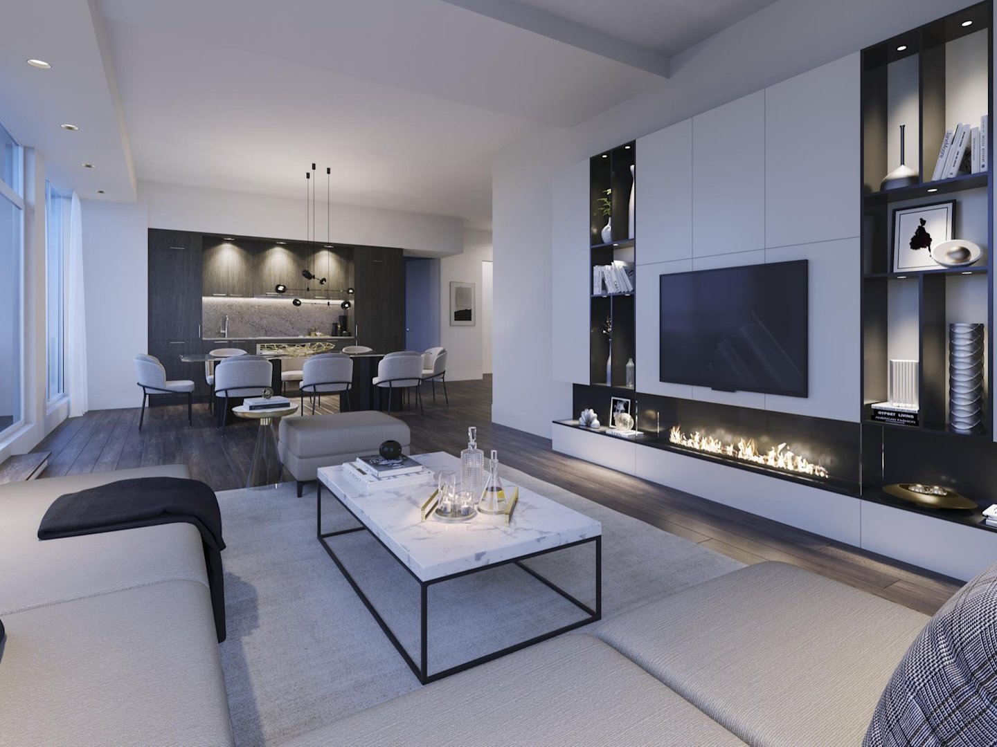 The Dupont Interior 3J Living/Dining 2