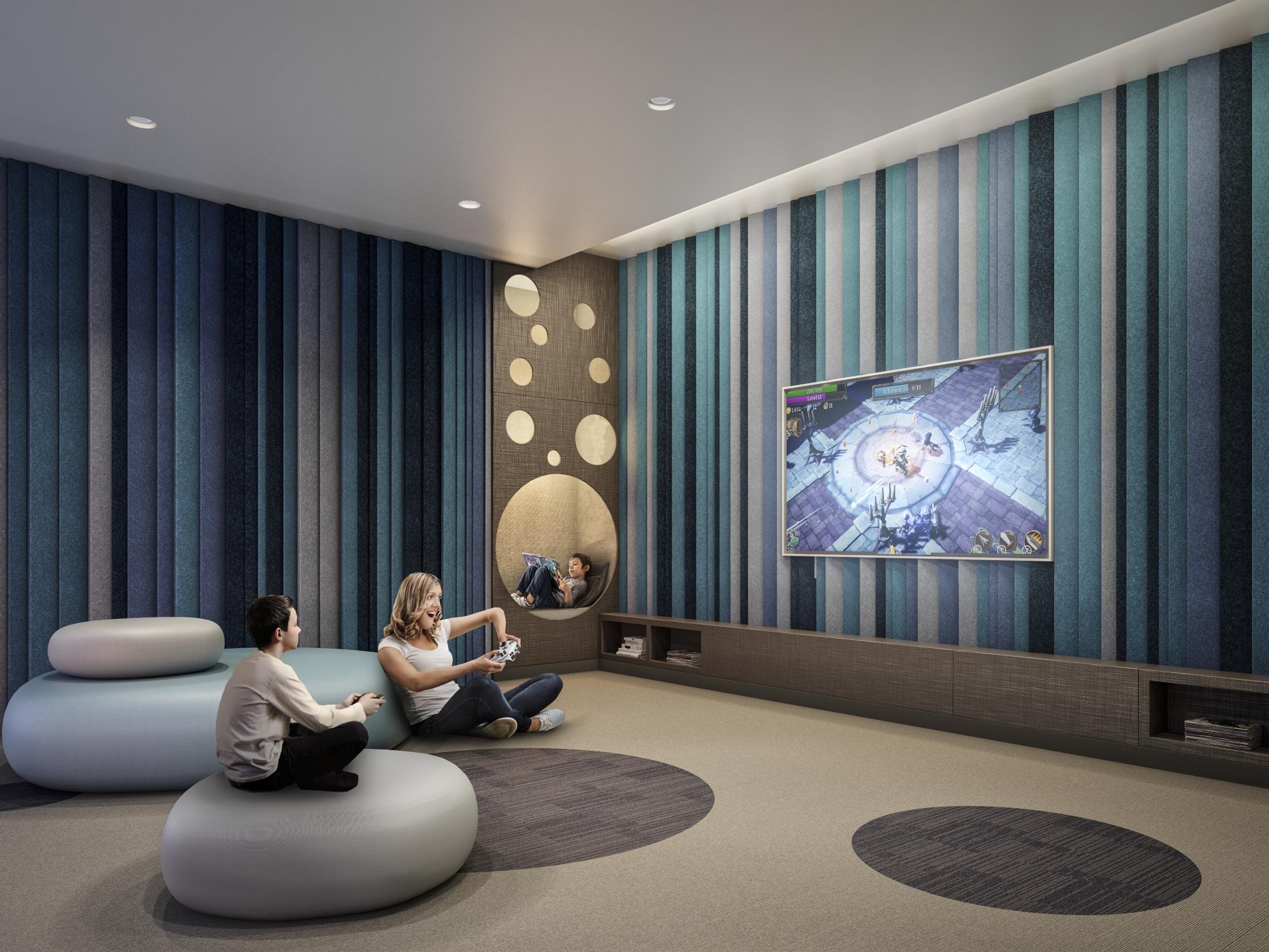 The Dupont Amenity lay Room TV