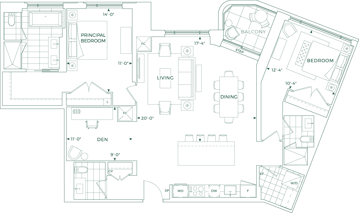 Edenbridge Suite 207 Floorplan