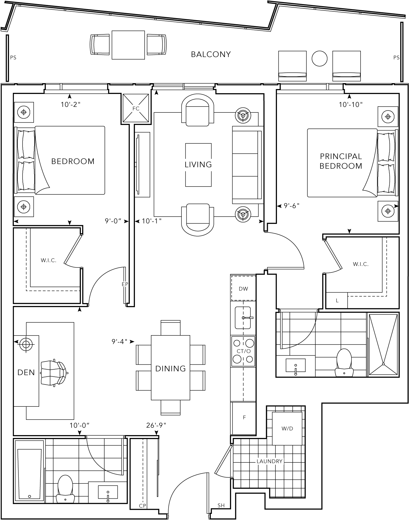 The Well Classic 2 717 Floorplan