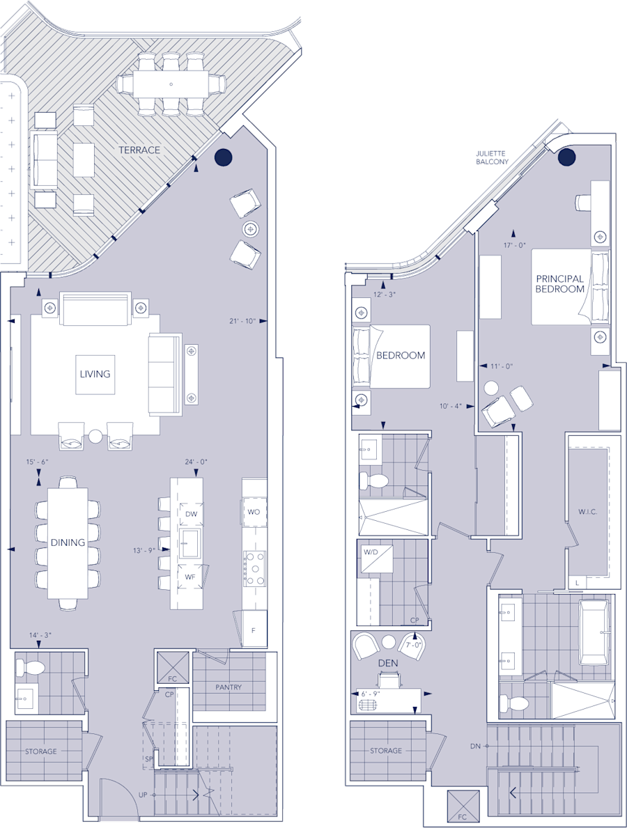 Aqualuna Suite 217 Floorplan
