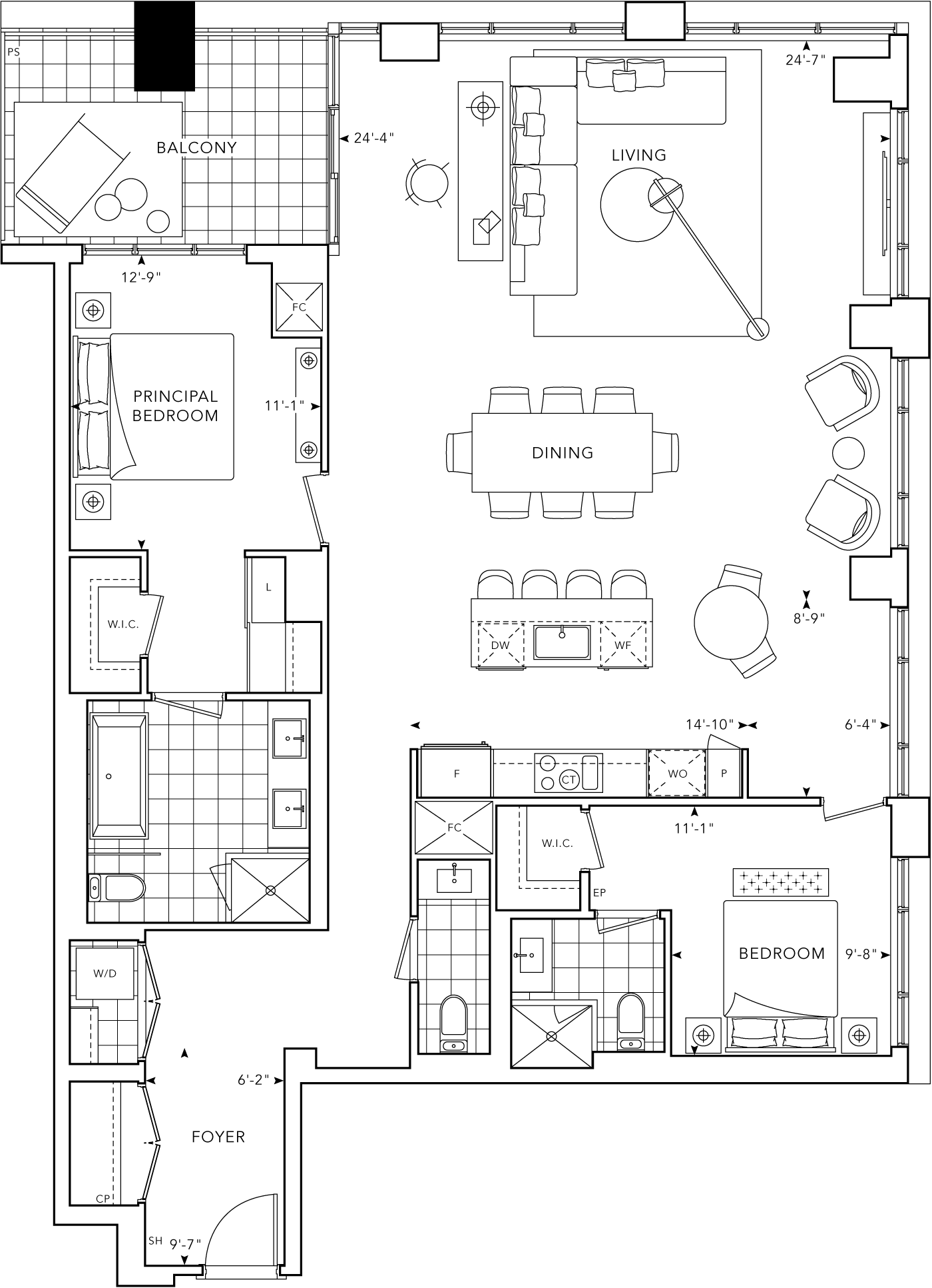 The Well Signature Suite 508 Floorplan