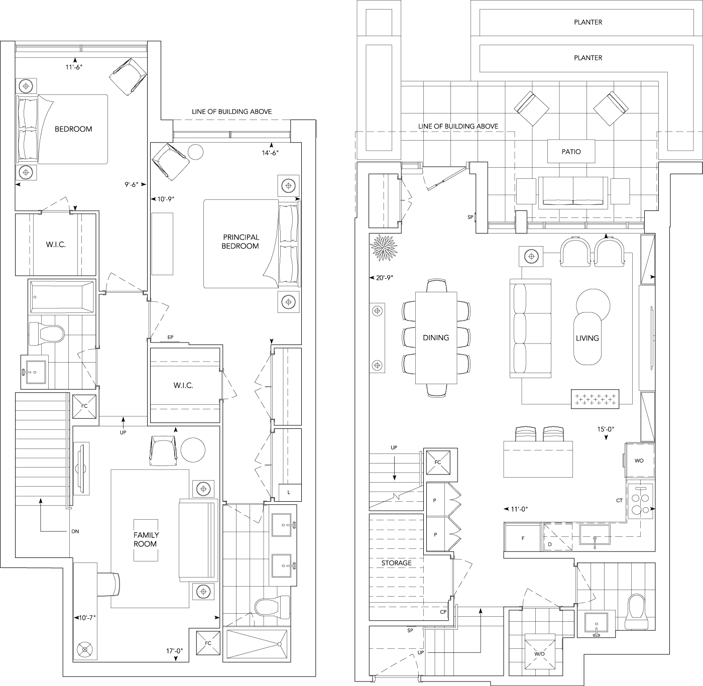 Auberge on the Park Suite 140 Floorplan
