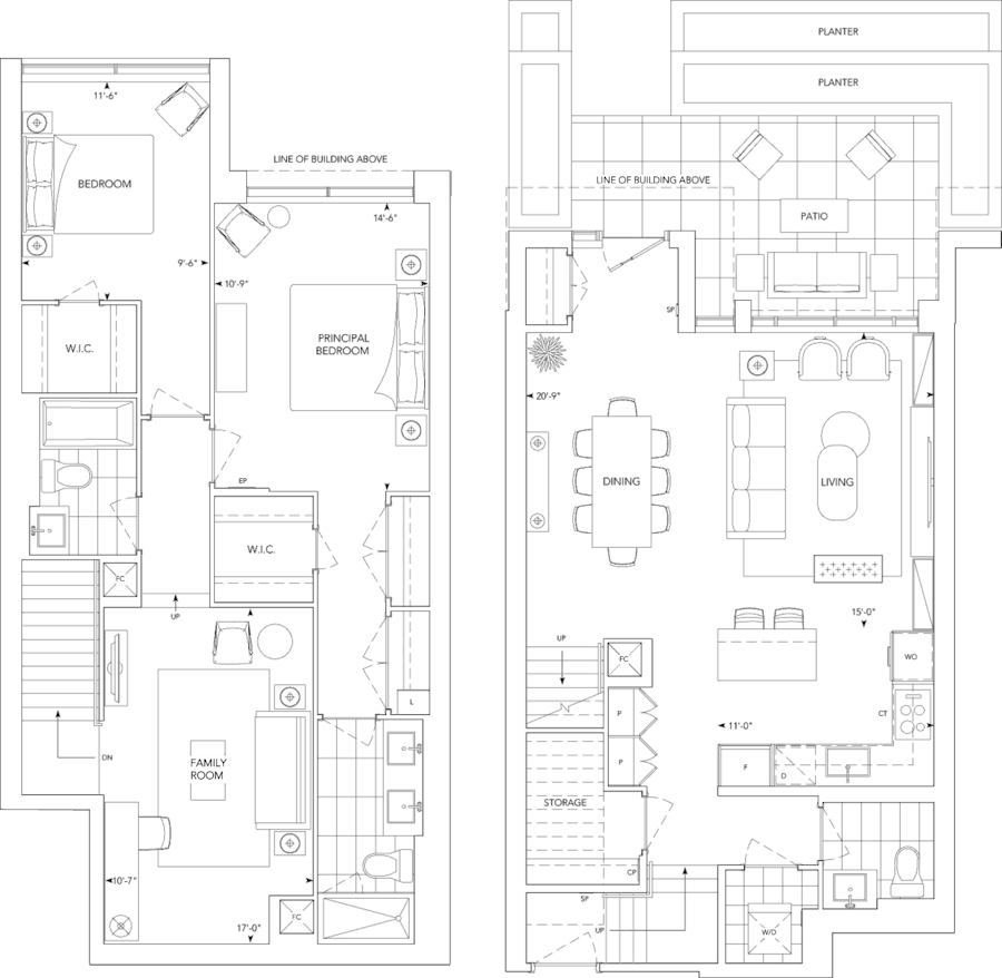 Auberge on the Park Suite 140 Floorplan