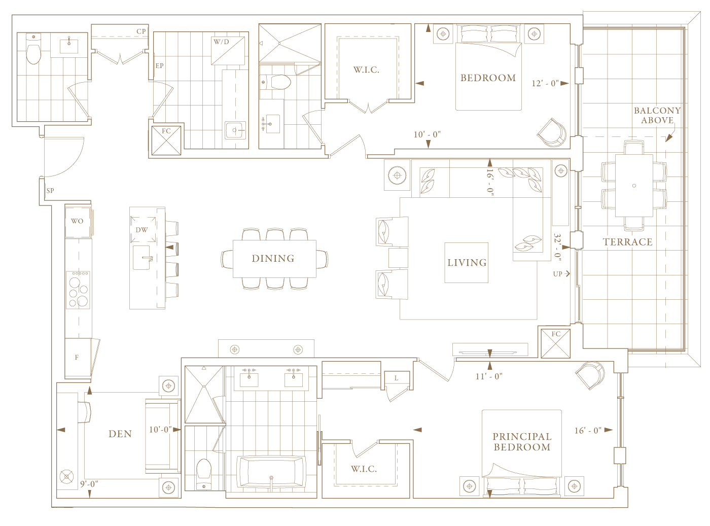 Royal Bayview Suite 204 Floorplan