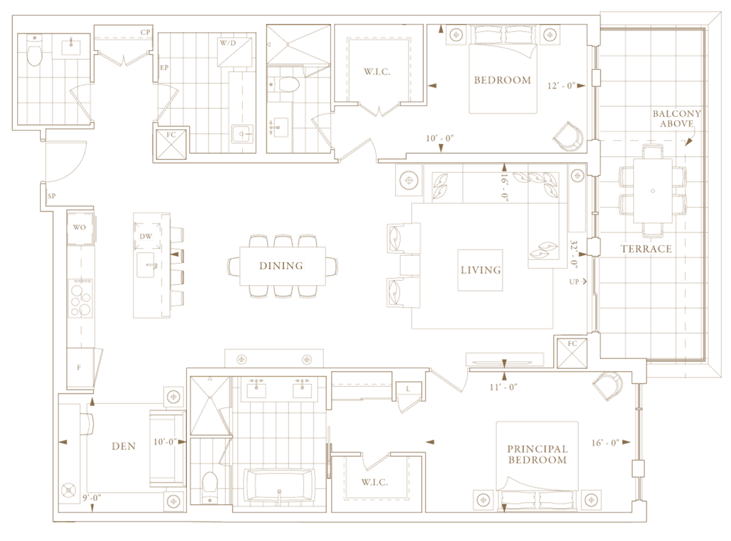 Royal Bayview Suite 204 Floorplan
