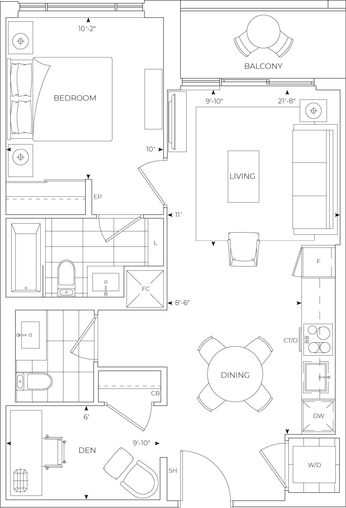 Edenbridge Suite 316 Floorplan
