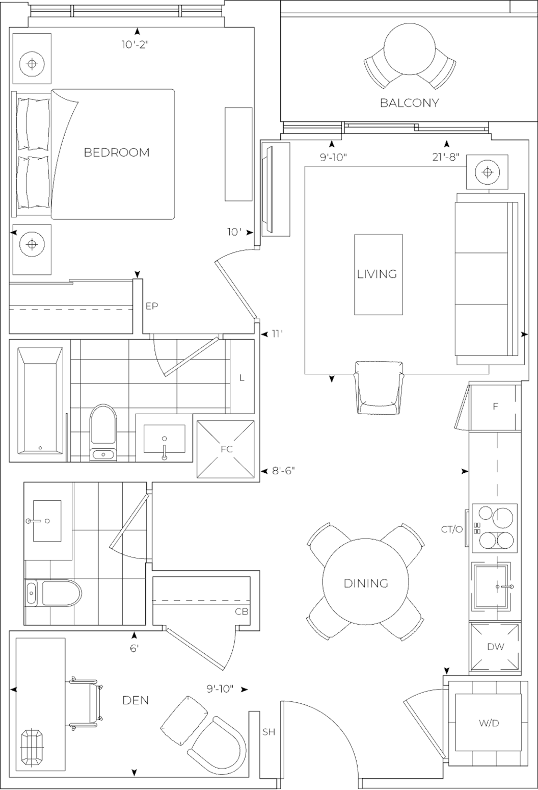 Edenbridge Suite 316 Floorplan