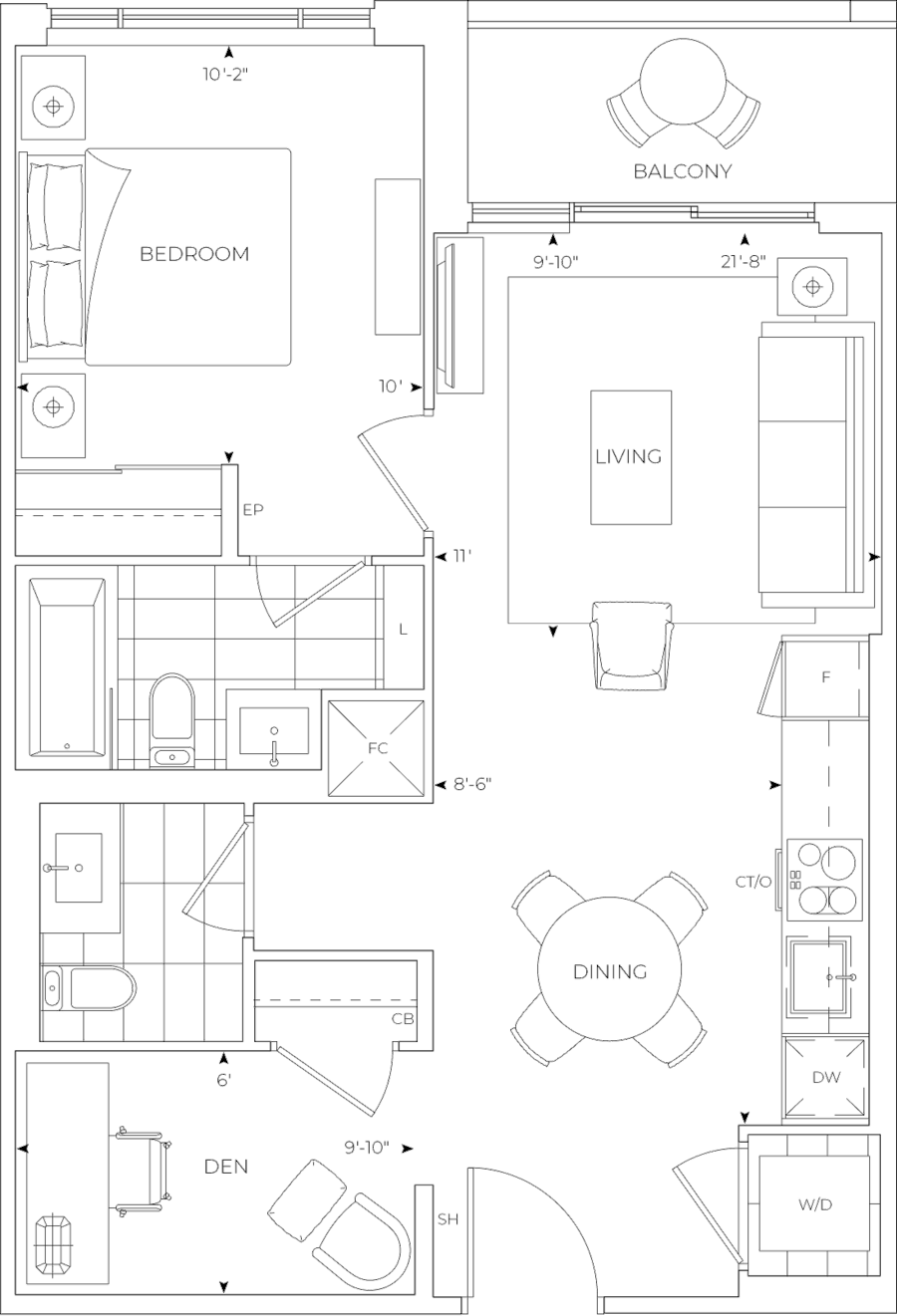 Edenbridge Suite 316 Floorplan
