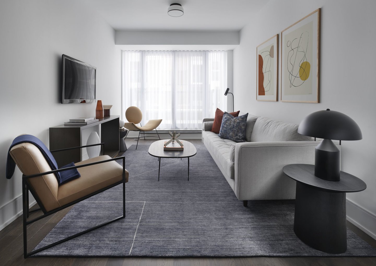 Auberge Model Suite 341 Living Room