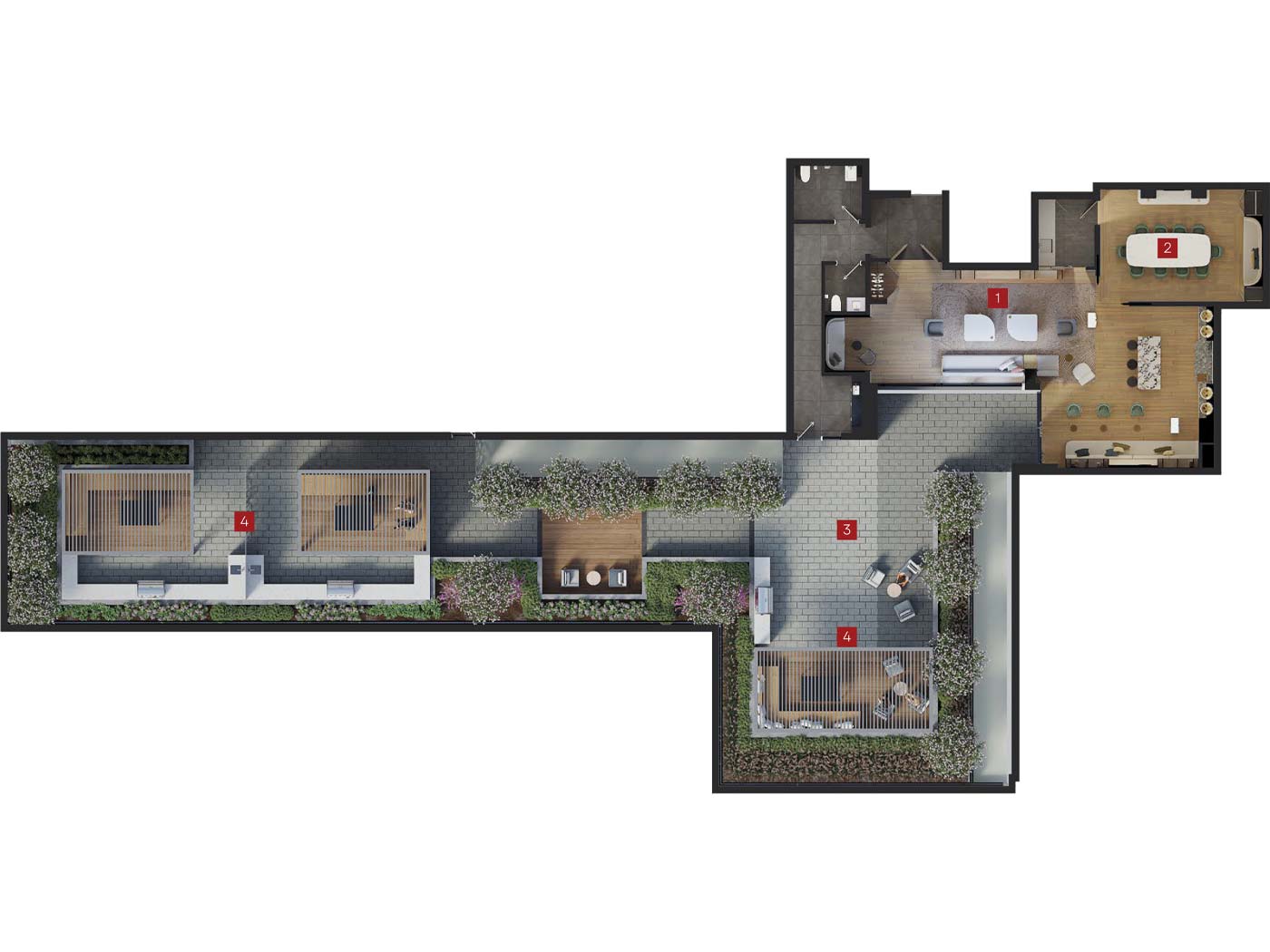 6080 Yonge 2nd Floor Amenity Plan
