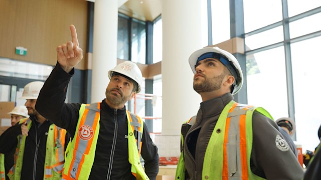 Tridel construction team reviewing site
