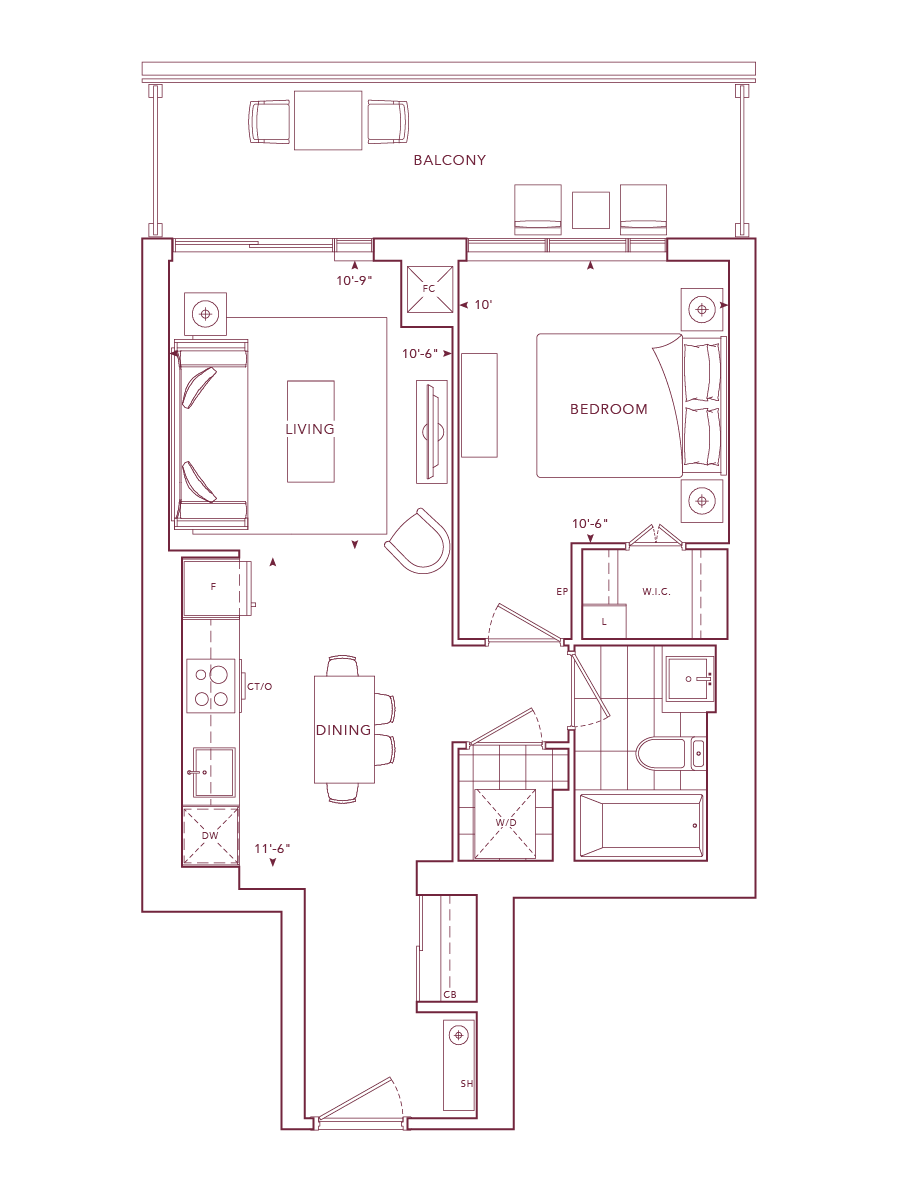 Chateau Suite 1906 Floorplan