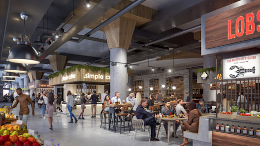 An Image of The Eaton Center Food Court Located near The Well Condominium
