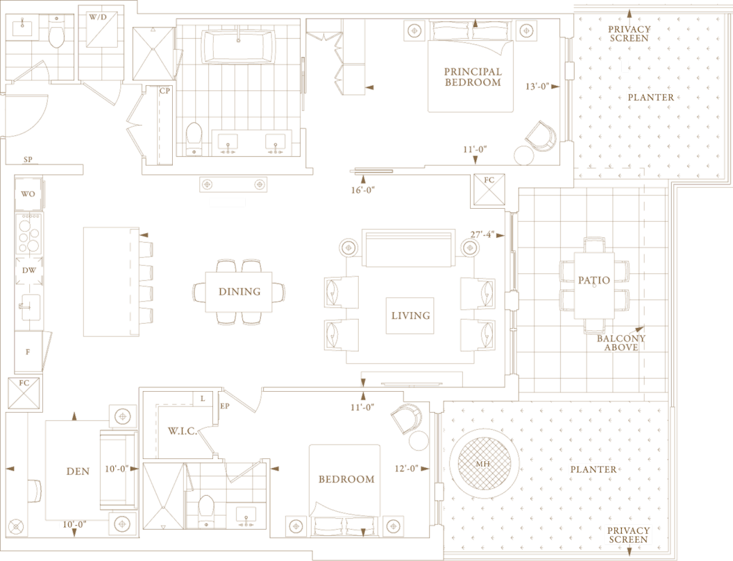 Royal Bayview Suite GL20 Floorplan